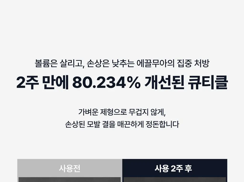 [하늘 PICK/두피겸용쿨링] 에끌무아 더블트러플 탈모케어 퍼퓸 트리트먼트 150ml 상세페이지 30